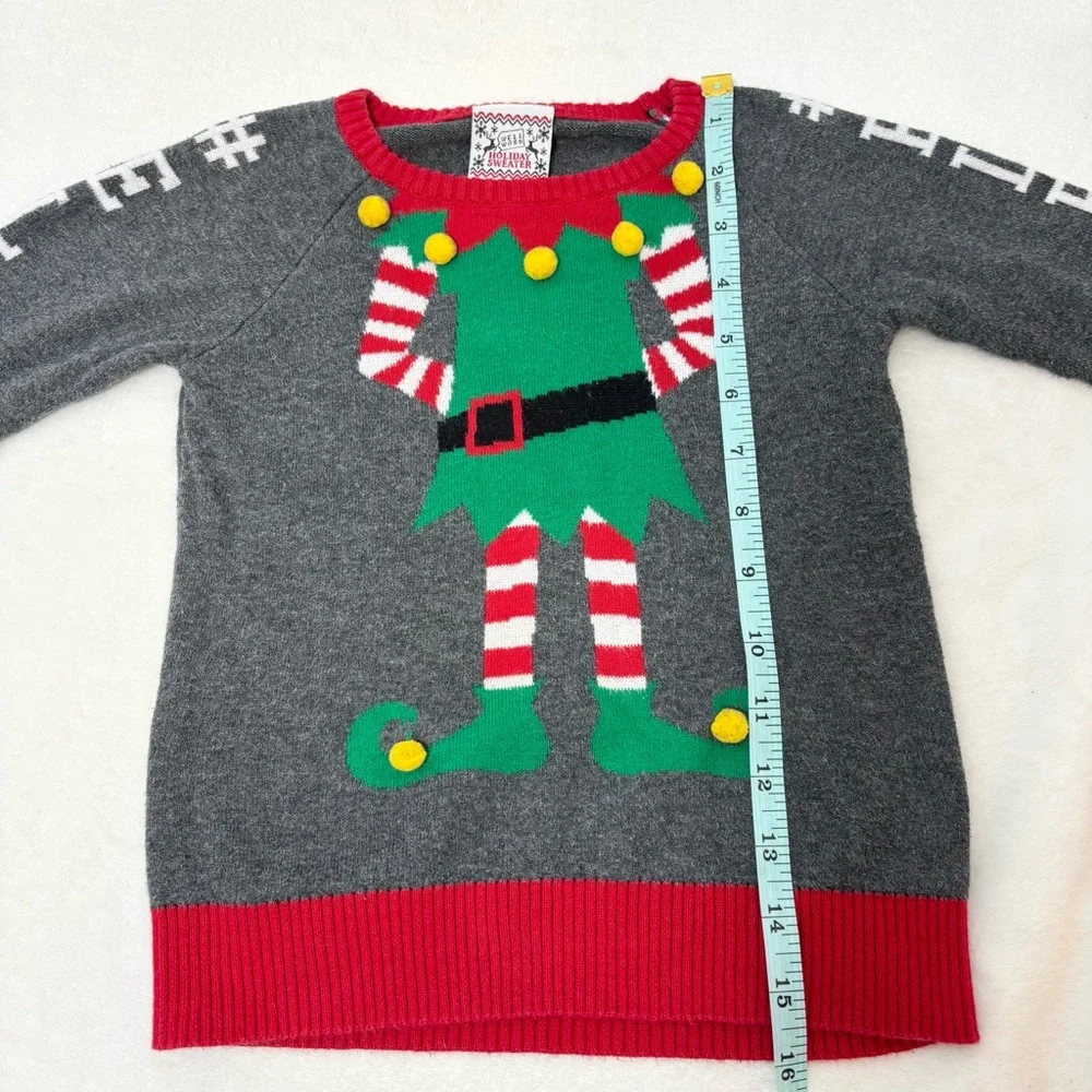 Well Worn‎ Holiday Sweater Elf with Red and Green Size 3T